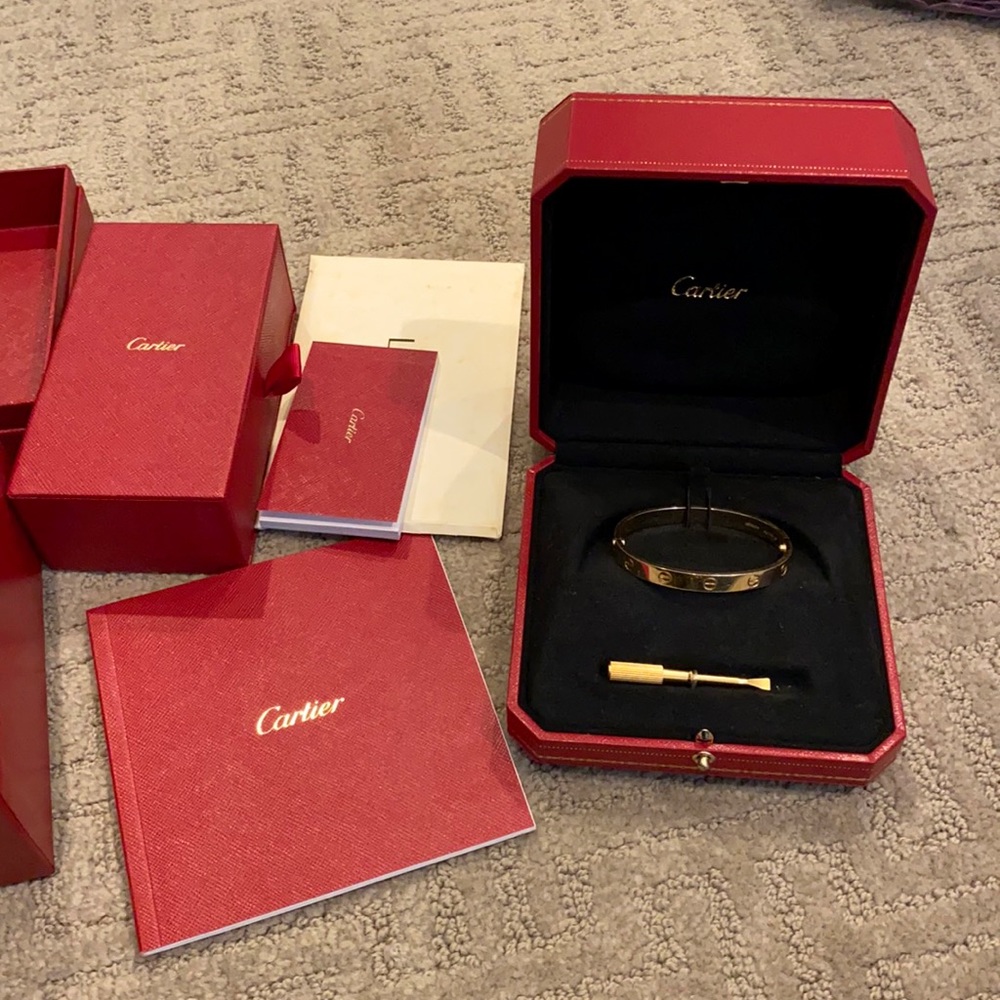 Authentic Cartier Love bracelet 16 cm yellow gold